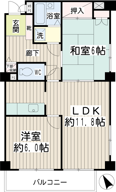 サニーテラス西寺尾 間取り