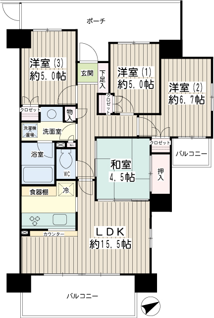 ガーデンティアラ武蔵小杉 間取り