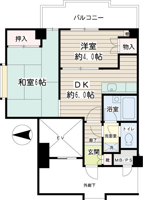 グレースピア・ヤワタ 間取り