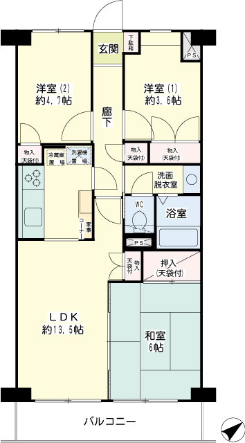 エンゼルハイム矢向第３ 間取り