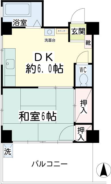 大久保ハイツ 間取り