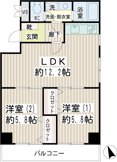 クレールマルニ 間取り