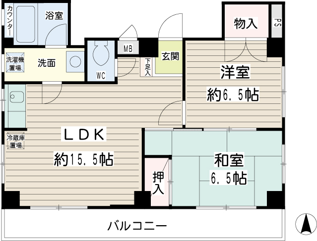 大久保ハイツ 間取り