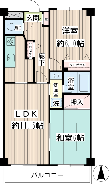 グレース川崎 間取り