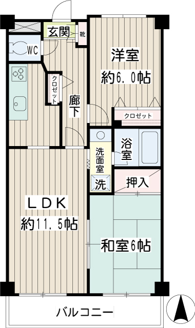 グレース川崎 間取り