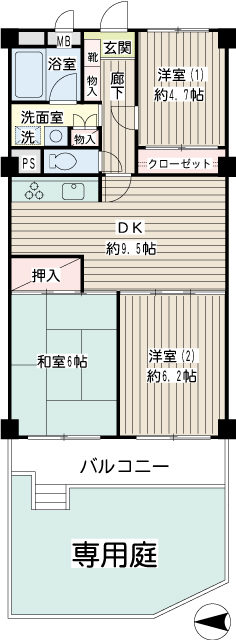 川崎大師パークファミリア 間取り