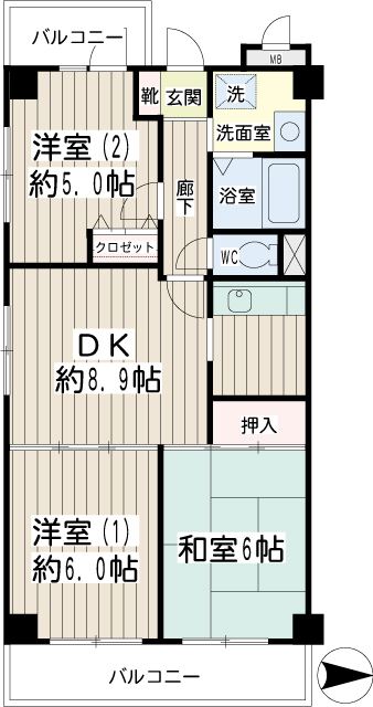ノーブル蓮沼 間取り