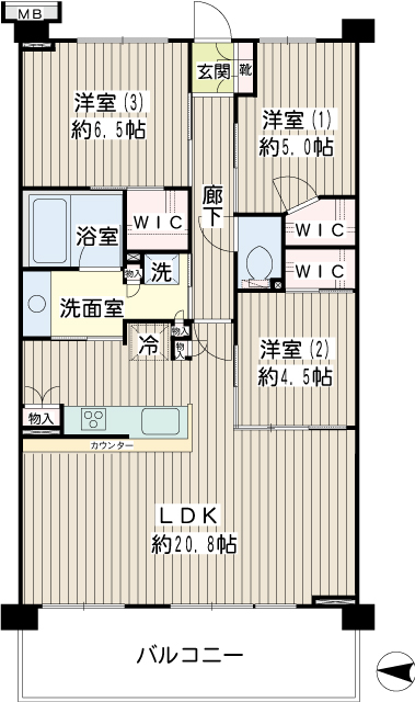 ブリリアイースクエア 間取り