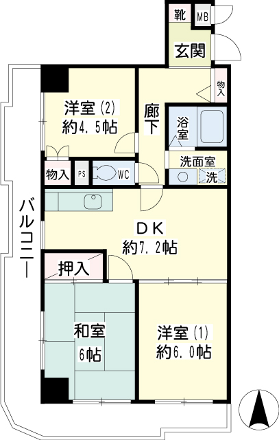 アーバンハイツ鶴見 間取り