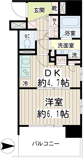 ナイスアーバン川崎ウエストモール 間取り