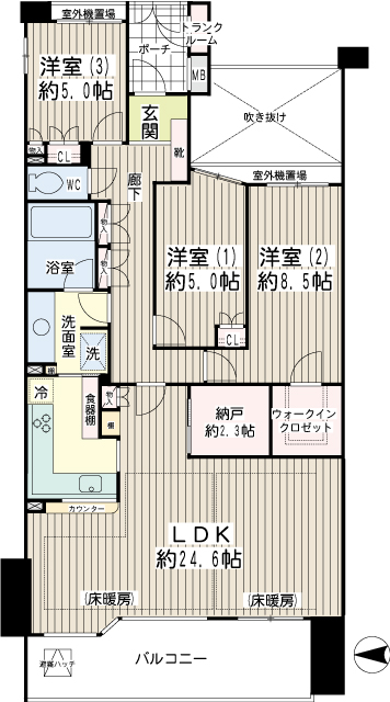 アンジュの丘横濱常盤台 間取り
