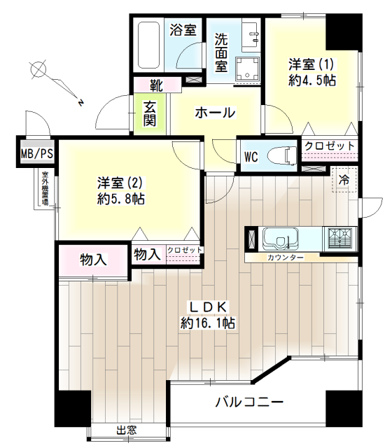 ＮＩＣＥアーバン鶴見市場 間取り