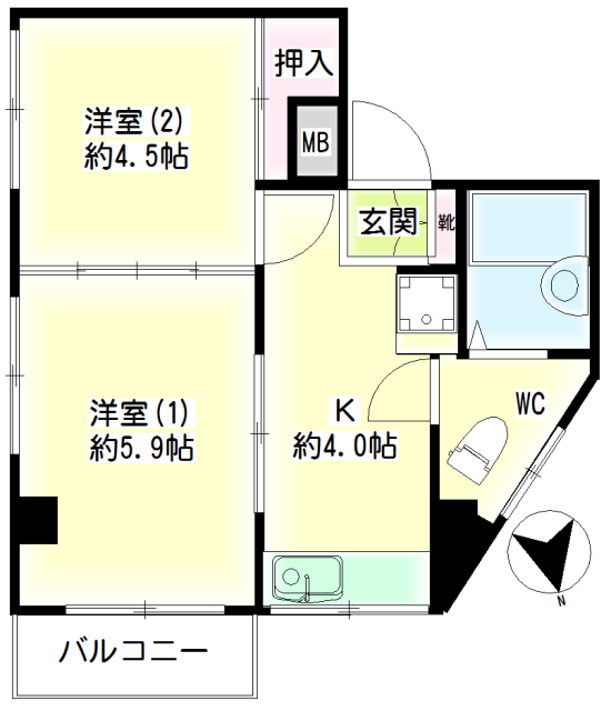 第１０１新井ビル 間取り