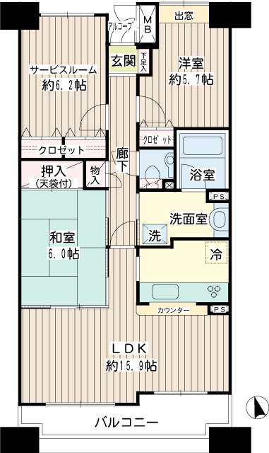サンスターレ藤崎 間取り