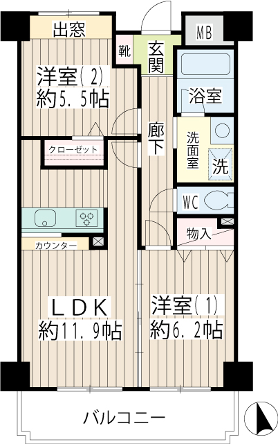 ガルファーサ新横浜 間取り