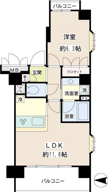 グレイスコート豊岡 間取り