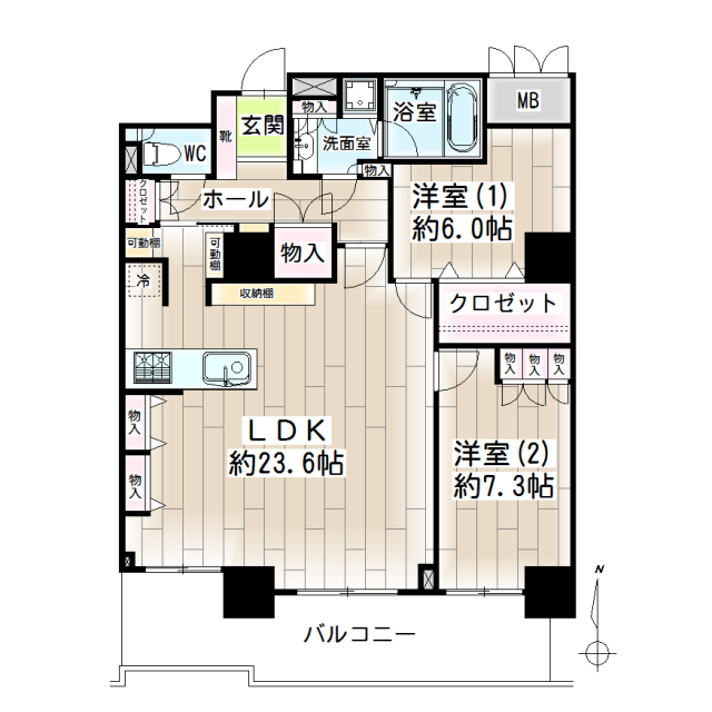 ゲートシティ大崎サウスパークタワー 間取り
