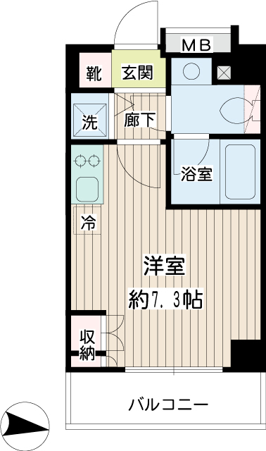 メゾンプレールムサシコスギ　 間取り