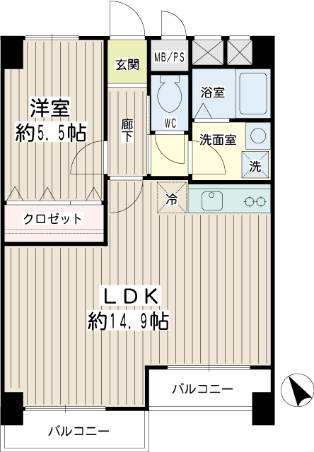 コーヅ大崎ハイツ 間取り