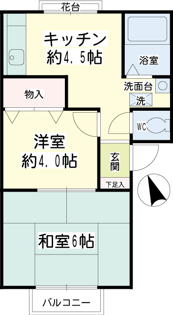 コーポジュネス 間取り