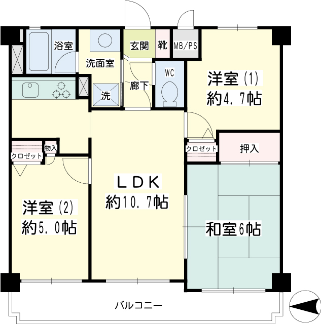 ＮＩＣＥアーバン東駒形 間取り