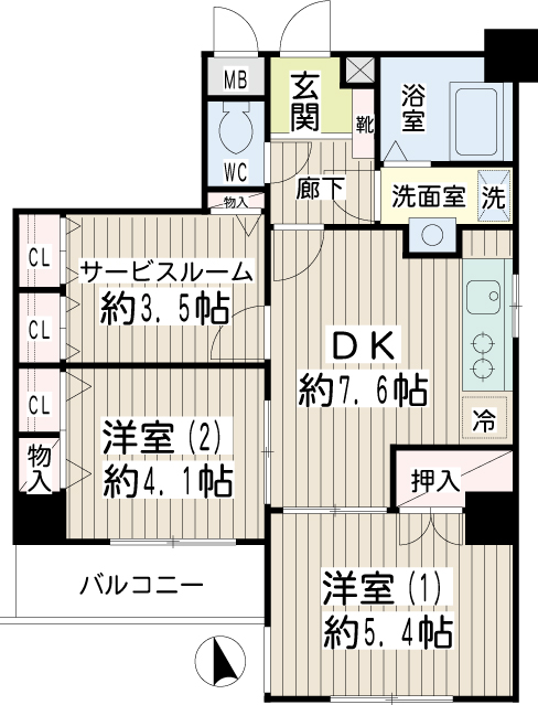 セザール第三鶴見 間取り
