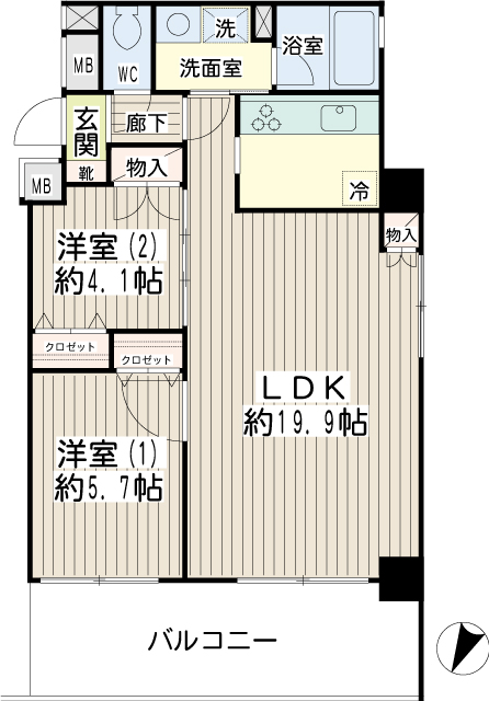 グッドビュー川崎 間取り