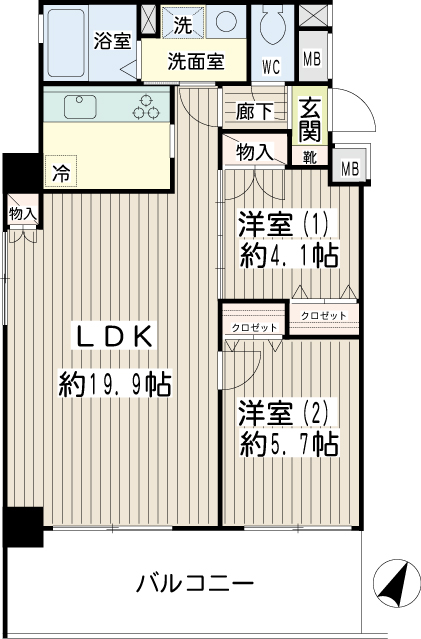 グッドビュー川崎 間取り