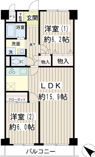 エンゼルハイム洗足 間取り