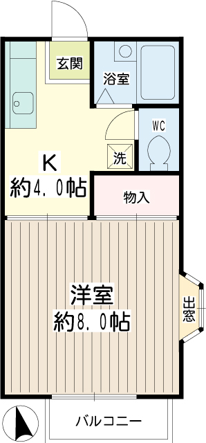 グランデュールハタ 間取り
