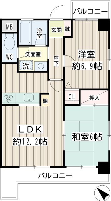 クレールみ幸 間取り