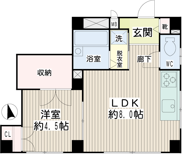 カーサ妙蓮寺４ 間取り