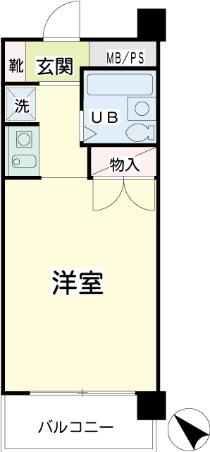 スカイコート戸越銀座 間取り