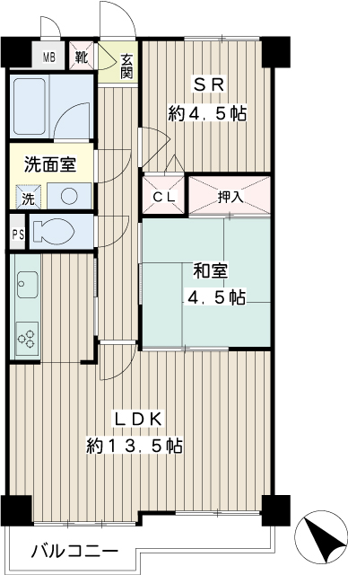 ライオンズマンション菊名第３ 間取り