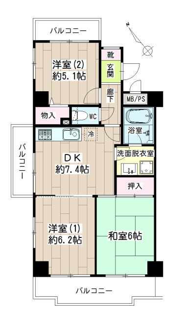 ニックライブハイム上末吉 間取り