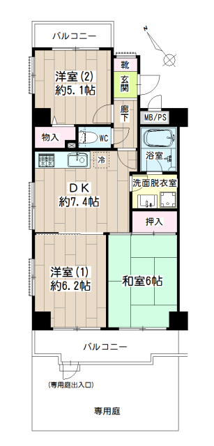 ニックライブハイム上末吉 間取り