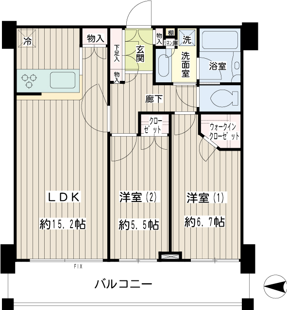クレストタワー品川シーサイド 間取り