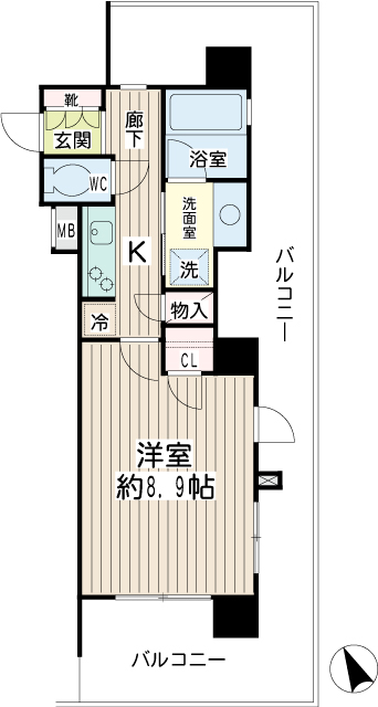 ナイスシティアリーナ戸越公園 間取り