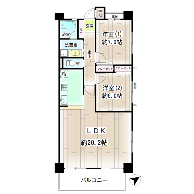 アール・ケープラザ鶴見 間取り