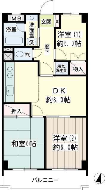 ベルハイム下並木 間取り