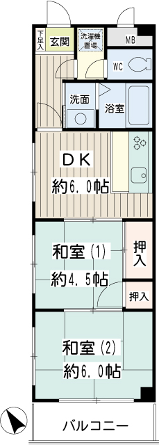 エンゼルハイム東六郷第二 間取り