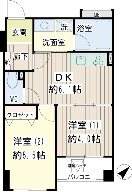 ロワールガーデン川崎駅前 間取り