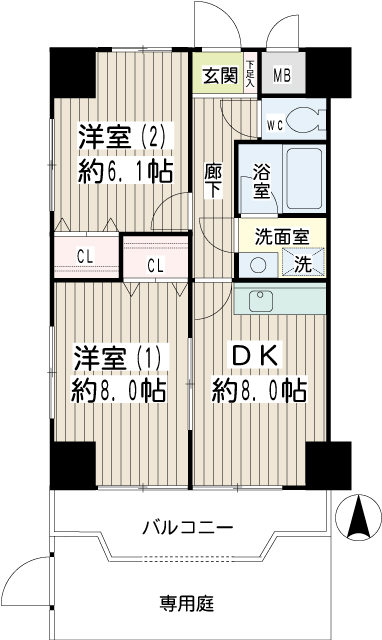 ハレマハナ川崎ＷＥＳＴ 間取り