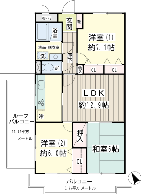 藤和シティコープ東寺尾 間取り
