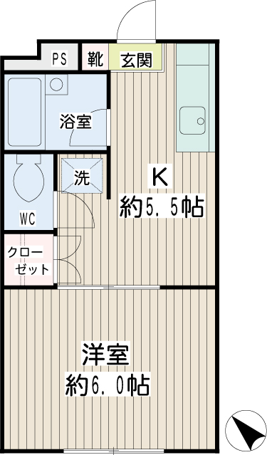 カーサ妙蓮寺２ 間取り