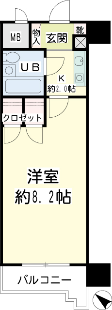 ＮＩＣＥアーバン横濱駅東館 間取り