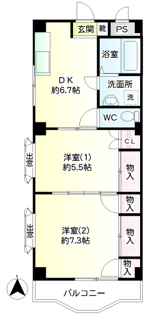 コーポマリア 間取り