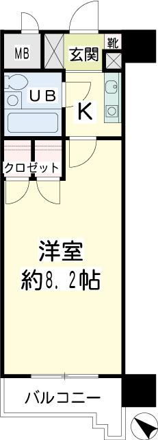 ＮＩＣＥアーバン横濱駅東館 間取り