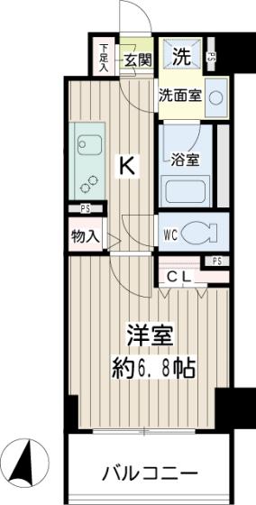 Ｐｅａｒｌ　Ｃｏｕｒｔ　Ｔｓｕｒｕｍｉ 間取り