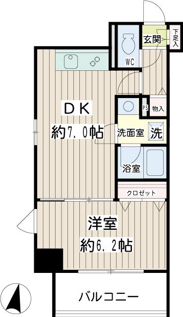Ｐｅａｒｌ　Ｃｏｕｒｔ　Ｔｓｕｒｕｍｉ 間取り